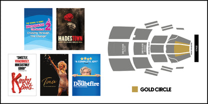 Broadway Series Gold B - Gold Circle